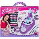 Cool Maker, 2-in-1 KumiKreator, Necklace and Friendship Bracelet Maker Activity Kit, for Ages 8 and Up