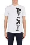 Armani Exchange A|X Men's Exploded Side Logo Tee, White, Small