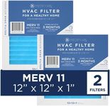 MEDIFY PRO 12x12x1 Filter - MERV 11 - E11 Media - Air Cleaning - Pleated HVAC AC Furnace Air Filters Replacement - (MERV 11, 2-Pack)