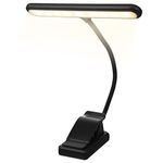 Music Stand Light 27 LEDs Clip on Reading Light USB Rechargeable Piano Lamp 6 Levels Dimmable for Orchestra