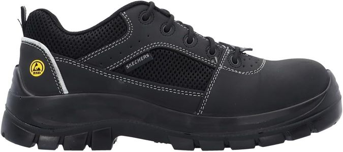 Skechers Men’s Trophus Industrial Shoes, Black – Size 10 UK