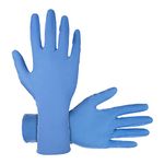 SAS Safety 6608-40 Derma-Max Powder-Free Nitrile Disposable Glove, Large, 8 mil Thick (Pack of 50)