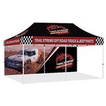 ABLEM8CANOPY Custom Canopy Tent 10x20 with Logo, Personalized Pop Up Canopy 10x20 with Wall Options for Business Event, Trade Show, Farmers Market, Roller Bag Included(Offroad)