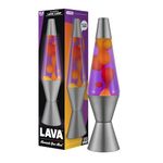 Lava Original Lamp - 14.5" Purple Sunset - Yellow Wax and Purple Liquid - Home Décor Motion Light - 2635