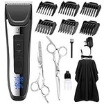 Hair Clippers Men Professional Cordless Clippers for Men Haircut Rechargeable Barber Hair Clipper for Family