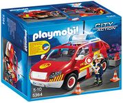 Playmobil 5364 City Action Fire Chief´s Car with Lights and Sound, Fun Imaginative Role-Play, PlaySets Suitable for Children Ages 4+