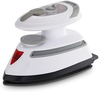Ivation Travel Steam Iron | Mini Dual Voltage Dry Iron & Clothes Steamer with Nonstick Soleplate, Temperature Control & Indicator Light | Heats in Seconds, Small & Compact, ETL Certified, 1.3 Lbs.