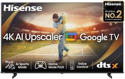 Hisense 108 cm (43 inches) E6N Series 4K Ultra HD Smart LED Google TV 43E6N (Black)