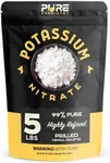 Ecoxall Prilled Potassium Nitrate Fertilizer – 99% Pure, Highly Refined (5 lbs) – Multi-Purpose Plant & Lawn Care – Supports Root Growth, Tree Stump Removal & More – Industrial-Grade Strength