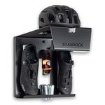 Stasdock Premium Wall Mount Bike Storage system - For Race Bicycles (Happy Black) Bike Shelf - Race bike wall bracket also for helmet and shoes- storage solution for your home or garage