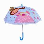 Laura Ashley little girls umbrella, pink flowery princess dome-shaped Umbrella