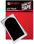 KR Strikeforce Sure Fit Tape Black Pack of 30-3/4 Inch