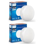 Philips 15-watt Smart Wi-Fi Downlighter | LED Surface Wiz Connected Downlighter Compatible with Amazon Alexa and Google Assistant | Colour : Tunable White, Pack of 2