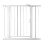 Safetots Pressure Fit Self Closing Stair Gate, 82.2cm - 89.2cm, White, Auto Closing Baby Gate, Safety Barrier for Toddler, Easy Installation