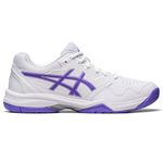 ASICS Women's Gel-Dedicate 7 Tennis Shoes, White/Amethyst, 6 UK