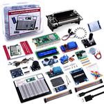 GeeekPi Raspberry Pi Pico W Ultimate Kit with Raspberry Pi Pico W with Headers, Detailed Tutorials, Project Examples, Various Items for MicroPython Programming