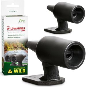 GARDIGO® 2 pcs Sifflets Ultrason anti Gibier pour Voiture - Avertisseur de Cerf, Lièvre, Sanglier, Chevreuil - Avertissement de la Faune pour Voitures, Motos - Défense Anti-Accidents de la Faune.