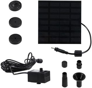 Sunnydaze 40 GPH Submersible Solar Water Pump Kit - For Pond, Garden, or Pool - 1.6-Foot Max Lift - No Batteries Required