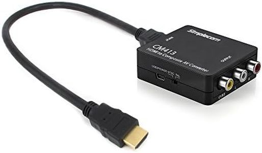 Simplecom CM413 HDMI to Composite AV CVBS 3RCA Video Converter 1080p Downscaling