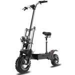 Jophyx X60 Electric Scooter for Adults, 80KM/H Max Speed, 72V 6000W Dual Motor, 1872WH Battery, 80KM Long Range, 11" Off-Road Tire, Hydraulic Shock Absorption, Foldable Kick Electric Scooter with Seat