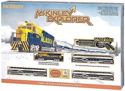 Bachmann Trains McKinley Explorer N Scale Locomotive and Passenger Car Train Set