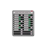 Nobo In/Out Board with 20 Names Capacity and Effective Sliding Indicator, Grey, 35538093