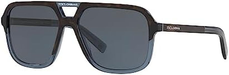 Ray-Ban 0DG4354 Montures de Lunettes, Multicolore (Top Havana on Transparente Blue), 58.0 Homme