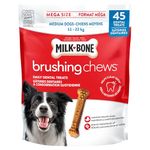 Milk-Bone Brushing Chews Dental Dog Treats, Chicken Flavour Dental Chew, Helps Clean Teeth and Reduce Bad Breath, For Medium Dogs, 45 Treats (Pack of 1)