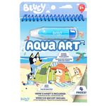 Horizon Group USA Bluey Aqua Art - Reusable Water Reveal Activity Pages With Water Pen for No-Mess Drawing and Coloring