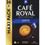 Café Royal Lungo 36 Capsules for Nespresso Coffee Machine - 4/10 Intensity - UTZ certified Coffee Capsules recyclable Aluminium