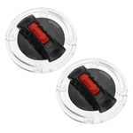 YINETTECH 1 Pair Helmet Shield Lock Motorcycle Helmet Visor Clip Lenses Rotate Switch Compatible with LS2 Helmet Lens FF370 FF396 FF394 FF358 FF386 FF387 FF310 OF569 OF578