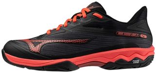 Mizuno Men's Wave Exceed Light 2 Ac Sneaker, Black-Radiant Red, 11