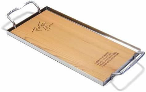 Cedar Grilling Planks 7.25 x 16” (10-Pack **Seconds**) with Stainless Steel Serving Tray