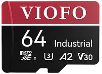 VIOFO 64GB Industrial Grade microSD Card, U3 A2 V30 High Speed Memory Card with Adapter, Support Ultra HD 4K Video Recording