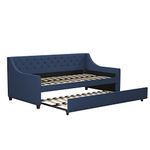 Novogratz Her Majesty Daybed and Trundle, Blue Linen