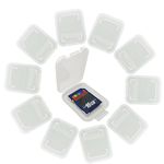 20 Pack Memory Card Plastic Storage Case Compatible with SD MMC / SDHC PRO DUO (memory card not included) (1.9" x 1.5" x 0.3")