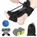 Plantar Fasciitis Relief Night Splint, ZIKO Upgraded Foot Drop Orthotic Brace Ankle Braces for Men Women, Adjustable Night Splint for Plantar Fasciitis Arch Foot Pain, Heel Pain, Achilles Tendonitis Support