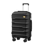 MGOB Carry On Suitcase, Hard Shell Trolley Travel Suitcases with Spinner Wheels, Lightweight Luggage 55x40x20CM, TSA Approved, Cabin Suitcase Polypropylene(PP), 20 Inch