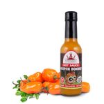 Poppamies Scotch Bonnet Hot Fresh Chili Sauce - Gluten Free Lactose Free Vegan - Spiciness: 7/10-150ml