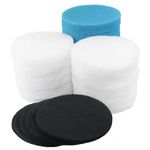 LTWHOME Value Pack of Carbon Filter, Coarse Filter and Fine Filter Pads Set Suitable for Eheim Classic 2217/600 2616175 (Pack of 24)