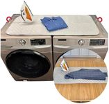 Evelots Ironing Mat Pad for Top of Washer, Dryer, Table - Portable Iron Board Replacement - 8 Strong Magnets - Heat Resistant - Extra Long 48 Inches