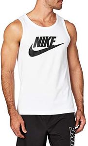 Nike Men's Sportswear Tank, White/Black, S