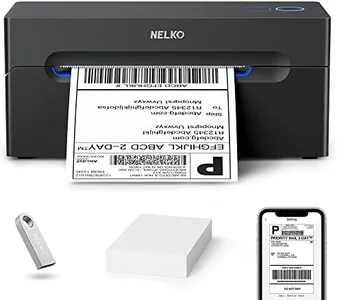 Nelko Bluetooth Thermal Shipping Label Printer, Wireless 4x6 Shipping Label Printer for Shipping Packages, Support Android, iPhone and Windows, Widely Used for Amazon, Ebay, Shopify, Etsy, USPS