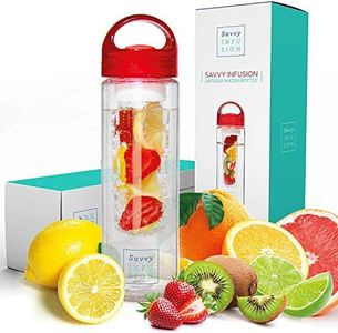 Infusion Fruit Infuser Water Bottle - BPA Free Insulated Water Bottle, Reusable Water Bottle with Fruit Infuser, Easy-to-Clean Gym Accessories for Women, Sports Water Bottle, Savvy Outdoors