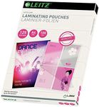 Leitz 33808 Laminating Pouches Made of 125 Micron Thick Material (Transparent, Glossy, A4) - Pack of 100