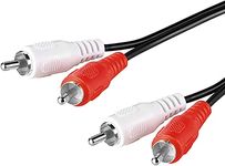 Pencilupnose 2RCA to 2RCA Cable 1m, 2 RCA Male to 2 RCA Male Stereo Audio Cable for Home Theater, HDTV, Gaming Consoles, Hi-Fi Systems