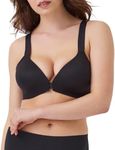 SPANXsmooth Bra-llelujah! Lightly Lined Wireless - Full Coverage - Everyday T-Shirt Bra - Front Closure - Very Black 38B