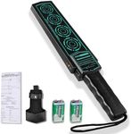 Security Wand Handheld Metal Detector Portable,Security Scanner Detects Weapons,Woodworking Knives,Screw (Green)