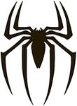 CD 4721 Spiderman Spider Logo Viny Decal Sticker Cars Trucks Vans Walls Laptops 5 inch Black Colour