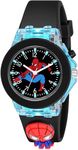 PAPIO Silicone Unisex Analog Black Color Silicon Band Cute Cartoon Design Multi-Function 7 Color Light Wrist Watch For Kids Children Boys And Girls